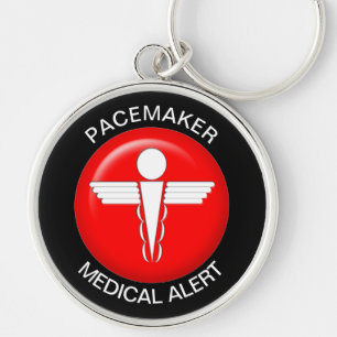 Alerta médico do Pacemaker - Chaveiro do botão