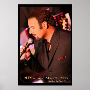 ALEX no concerto! Poster - personalizado