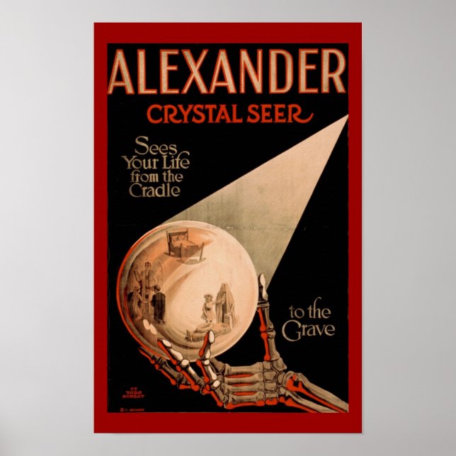 Alexander Crystal Seer Magic Poster (Frente)