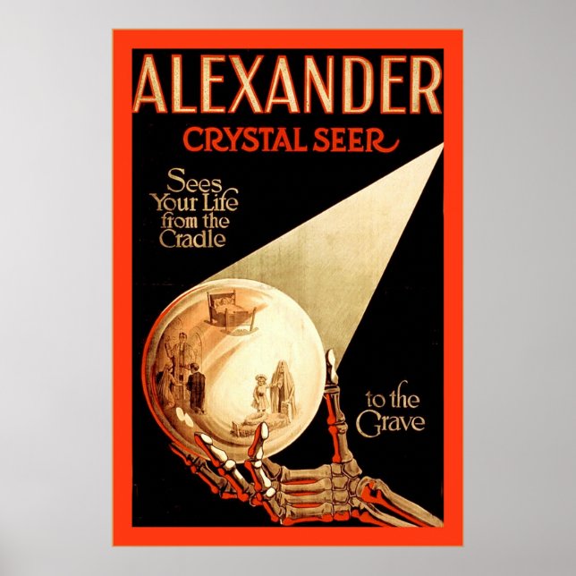 Alexander, Crystal Seer ~ Vintage Maggie Poster (Frente)