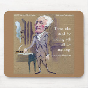 Alexander Hamilton & Citação Mousepad