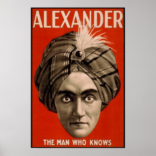 Alexander o homem que sabe o poster mágico