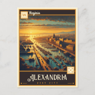 Alexandria, Virgínia   Cartão Postal Antigo