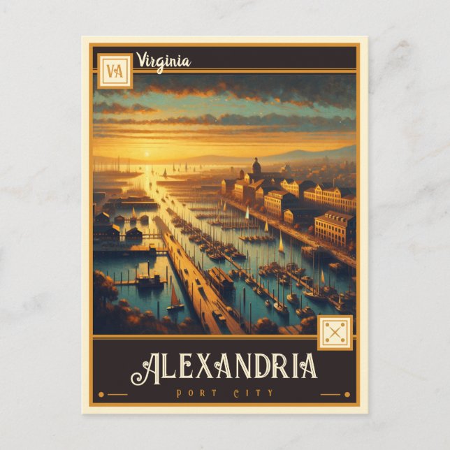 Alexandria, Virgínia | Cartão Postal Antigo (Frente)