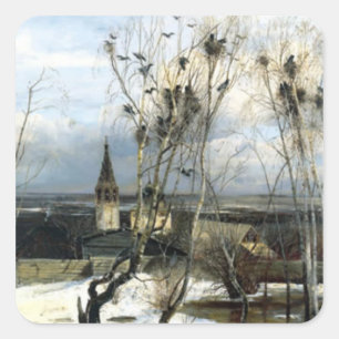 Alexei Savrasov Rooks a etiqueta quadrada da