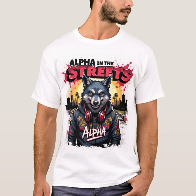 alfa nas ruas design de camiseta (Frente)