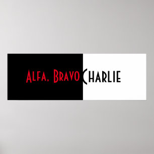 Alfa, poster de Charlie do bravo