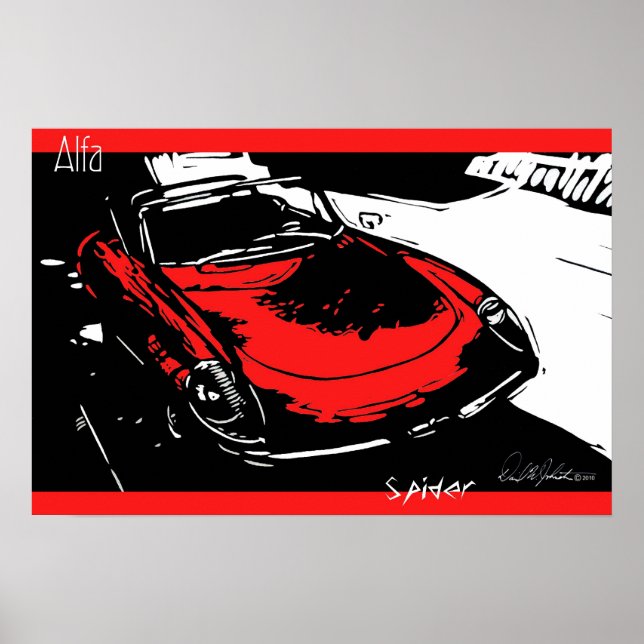 Alfa Spider Poster (Frente)