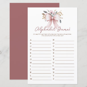 Alfabeto Arco Boho Floral Rosa, Chá de fraldas Ros