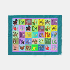 Alfabeto Bloqueia cobertor de bebês