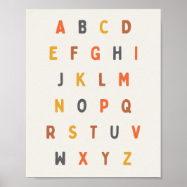 Alfabeto. Cartas. POSTER e IMPRESSÕES