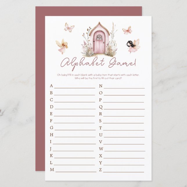 Alfabeto Chá de fraldas das Faiarias de Madeira Ro (Frente/Verso)