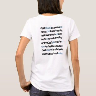 alfabeto coreano T-shirts femininas