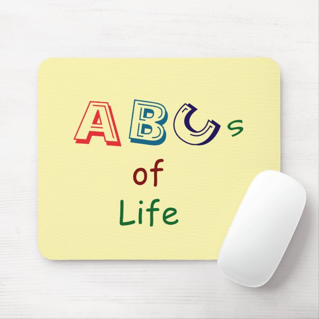 Alfabeto da Vida Mousepad (Com mouse)