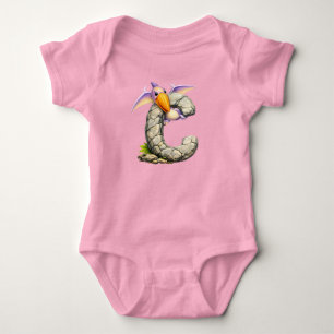 Alfabeto Dino “C” Body Bebê Camiseta 👶✨
