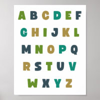 alfabeto do ABC. letras. POSTER e IMPRESSÕES