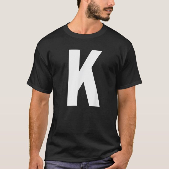 alfabeto - Letra K Camisa (Frente)