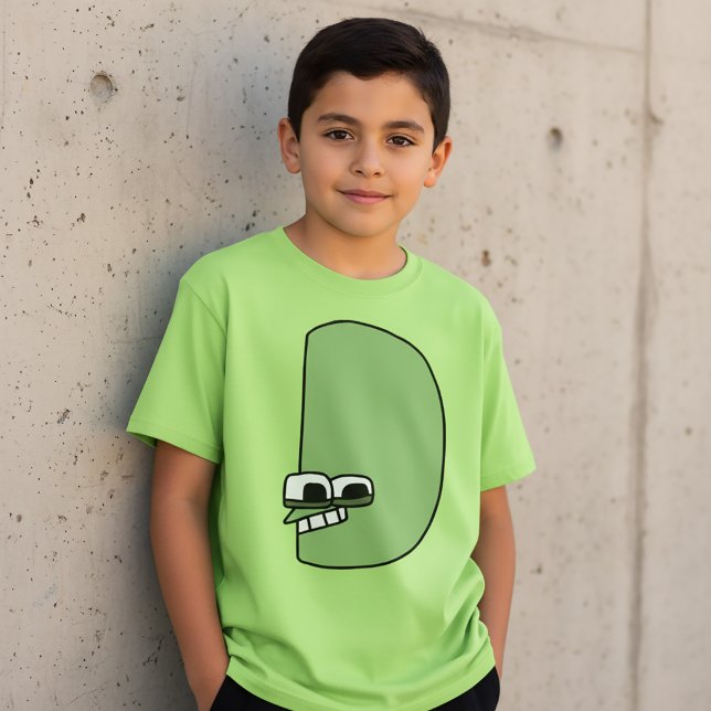 alfabeto T-Shirt - Letra D (Criador carregado)