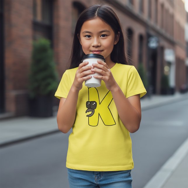 alfabeto T-Shirt - Letra K (Criador carregado)