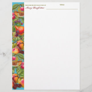 Alface de receita personalizada de fruta de aves