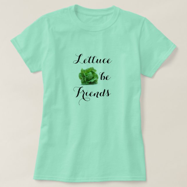 Alface ser camiseta de amigos (Frente do Design)