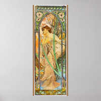 Alfons Mucha Morning Poster de despertar