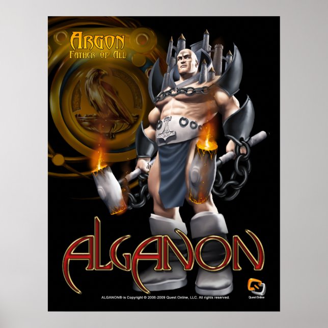 Alganon Argon Deity Poster (Frente)