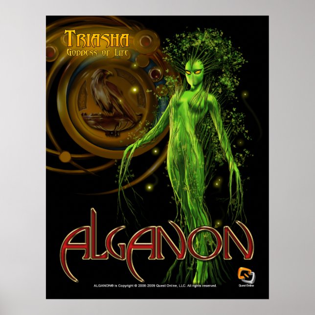 Alganon Triasha Deity Poster (Frente)