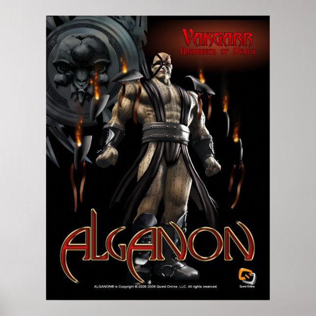 Alganon Vakgarr Deity Poster (Frente)