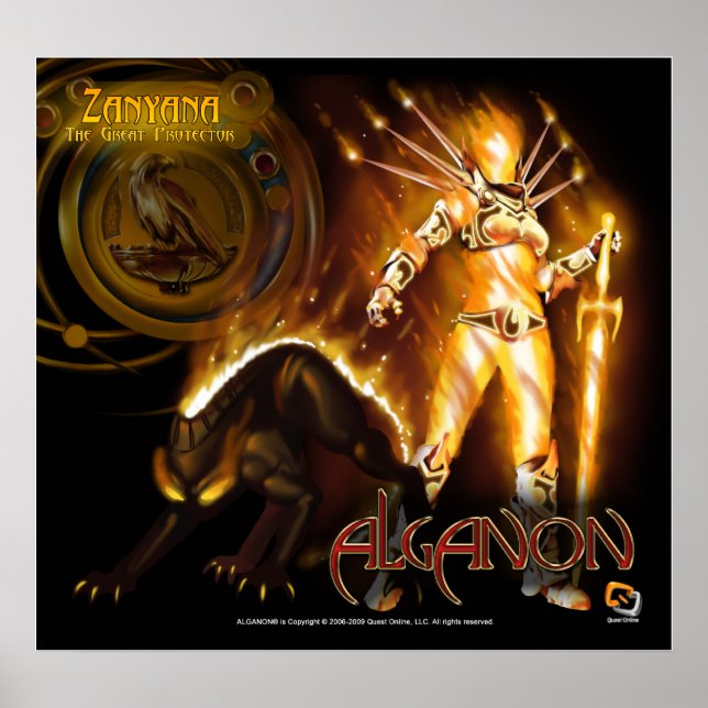 Alganon Zanyana Deity Poster (Frente)