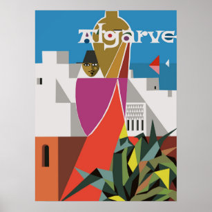 Algarve, Portugal Vintage Travel Poster