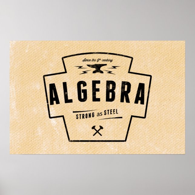 Álgebra - Posters de matemática (Frente)