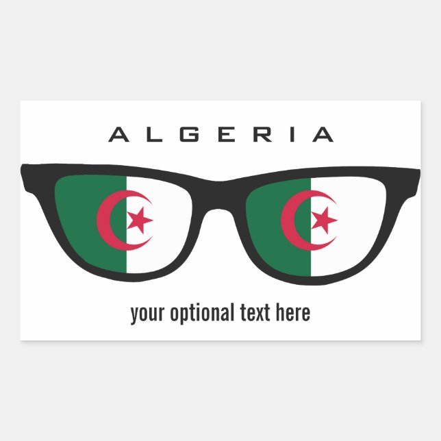 Algéria Shades de adesivos personalizados (Frente)
