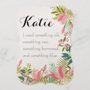 Algo Antigo Convite Para Casamento De Bridesmaid