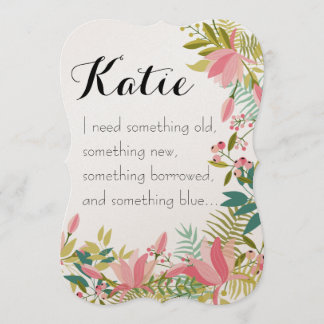 Algo Antigo | Convite Para Casamento De Bridesmaid