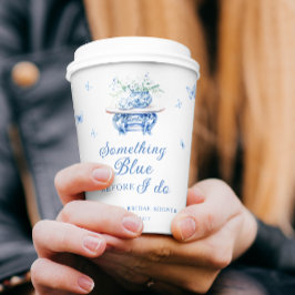 Algo Chá de panela Floral Chinoiserie Azul