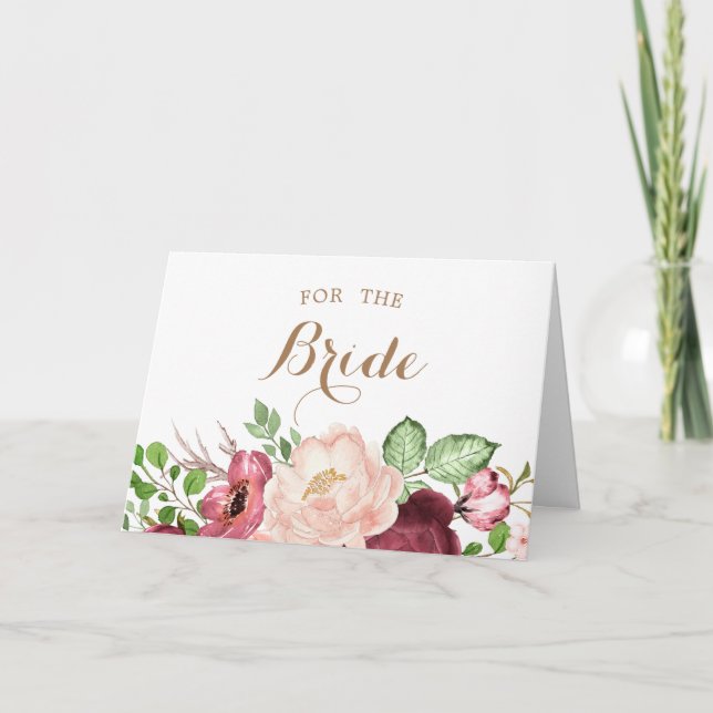 algo novo e antigo cartão de noiva azul emprestado (Frente)