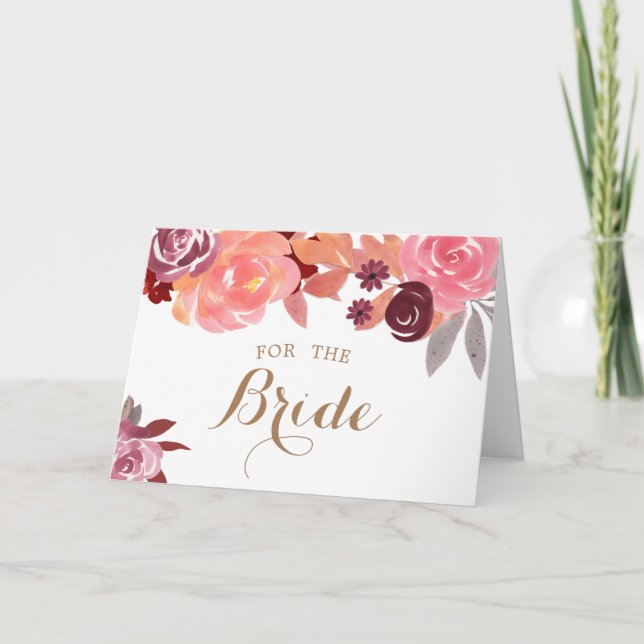 algo novo e antigo cartão de noiva azul emprestado (Frente)