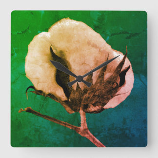 Algodão Bloco de 10,75", Relógio de Parede Acrílic