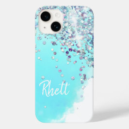 Algodão doce cor azul-prateada, cor-de-água