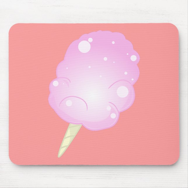 Algodão doce Mousepad - rosa (Frente)