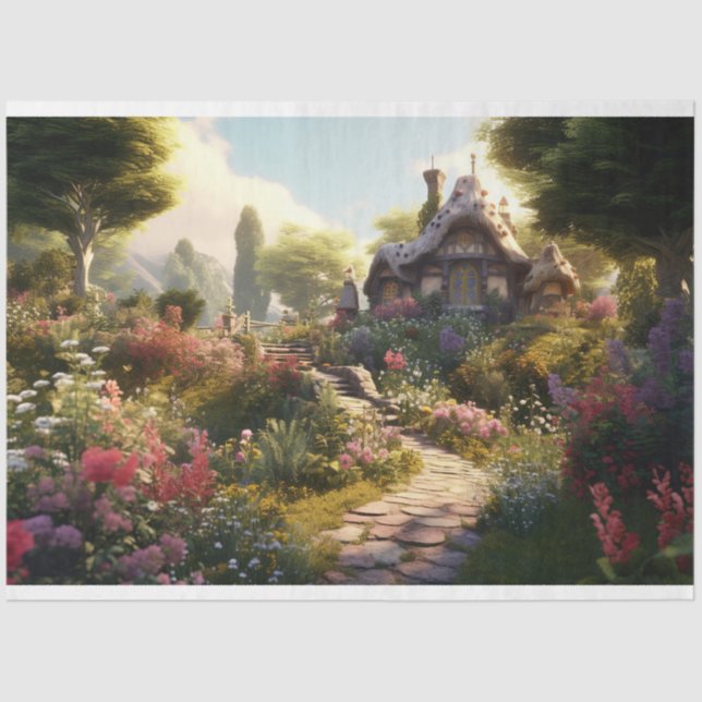 Algodão Encantado Papel de Decoupage 1 (Frente )