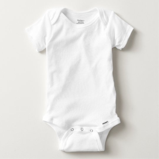 Gerber Algodão Onesie para Bebê, Branco