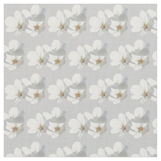 Algodão ou Poli do Tecido do Flor Branco do Tecido (Detalhe)