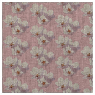 Algodão ou Poli do Tecido do Flor Cor-de-Foca-Rosa