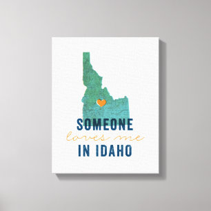 Alguém ama-me em canvas de Idaho