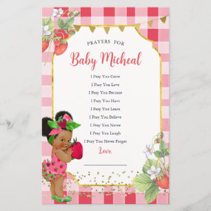 Alguém Berry Sweet Strawberry Prayers for Baby