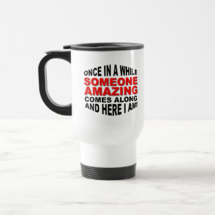 Alguém caneca de viagem engraçada surpreendente