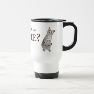 Alguém disse o café? Caneca do gato