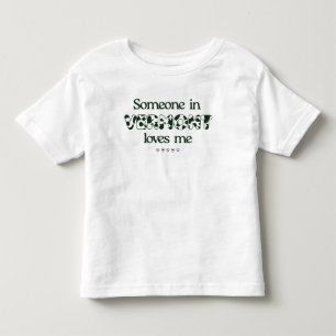 "Alguém em Vermont me ama" Toddler T-Shirt